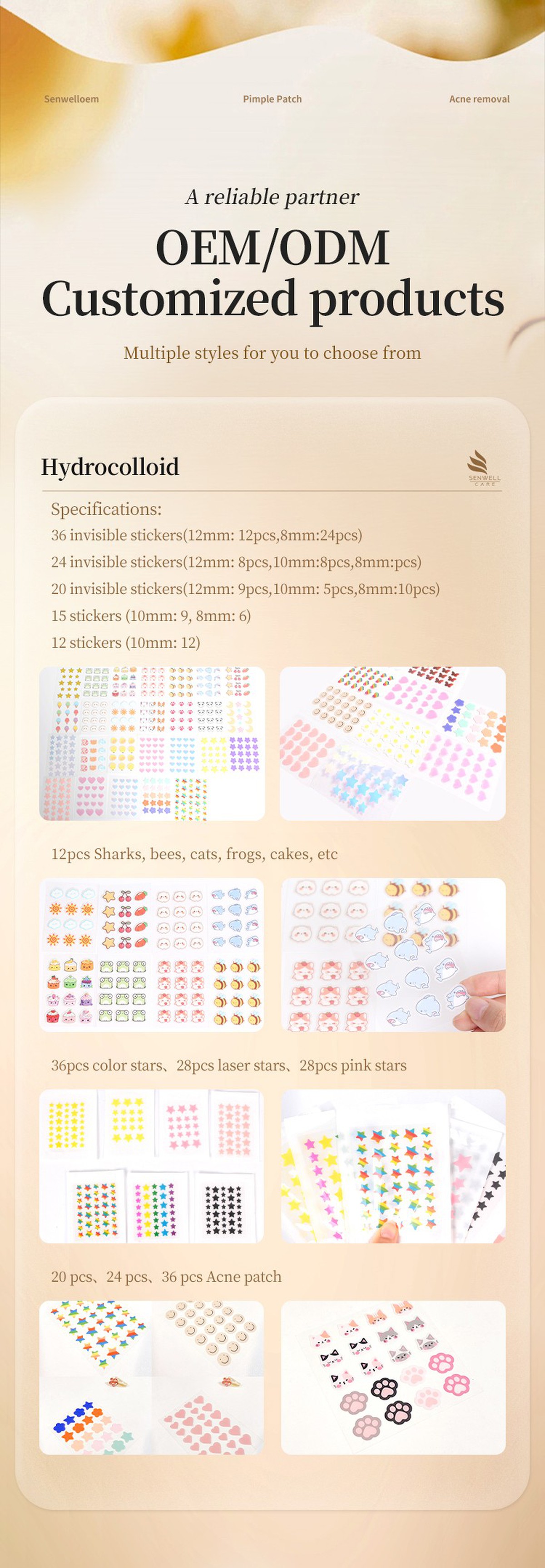 customized shapes pimple acne patch customized shapes pimple acne patch